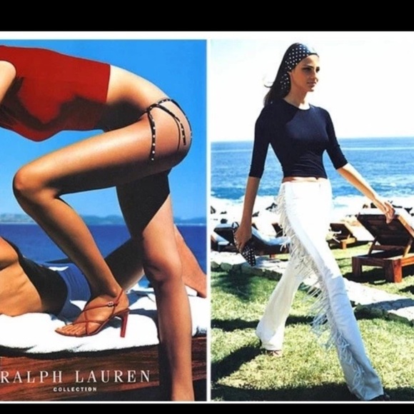 Vintage Polo Ralph Lauren Polka Dot Silk Scarf Square Navy Neck Tie USA 90s Y2k - Picture 5 of 10